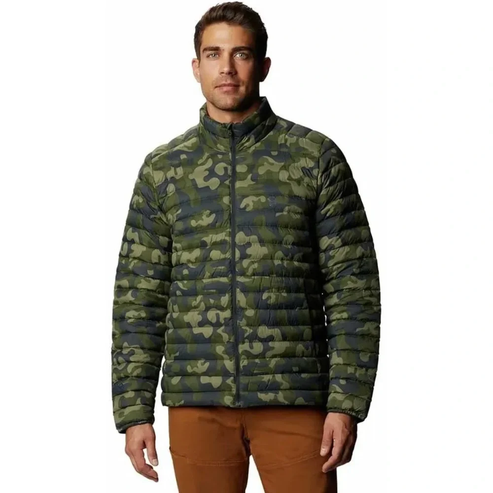 Mountain Hardwear Men Mt. Eyak 2 Jacket Insulated WR Dark Army Camo Size M